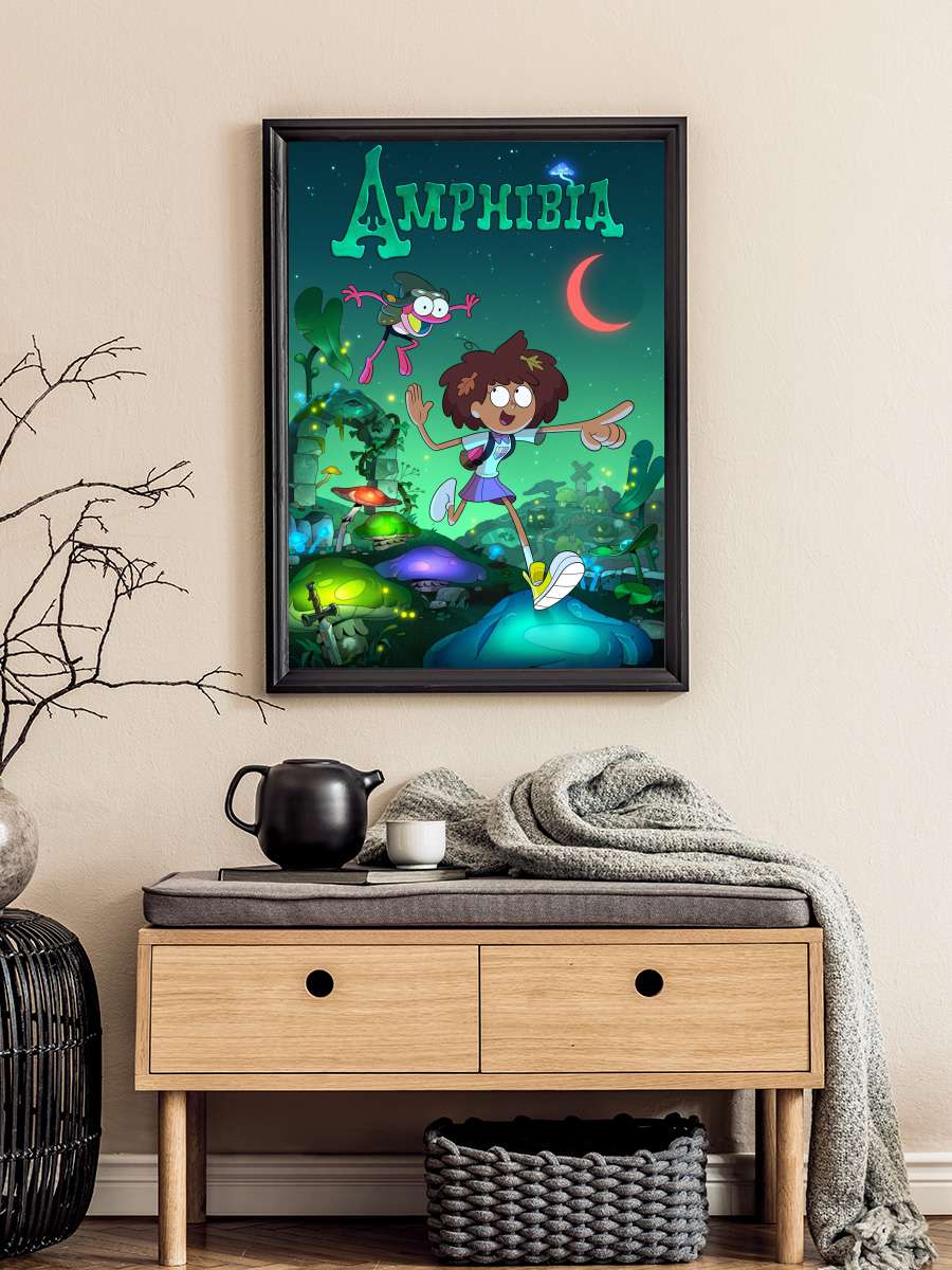 Amphibia Dizi Tablo Siyah Çerçeveli Dizi Poster Duvar Tablo