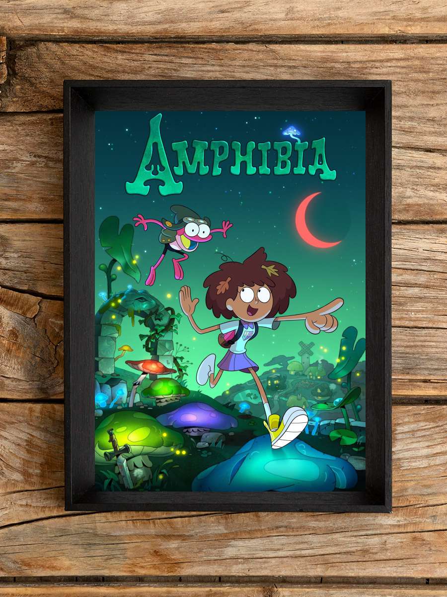 Amphibia Dizi Tablo Siyah Çerçeveli Dizi Poster Duvar Tablo