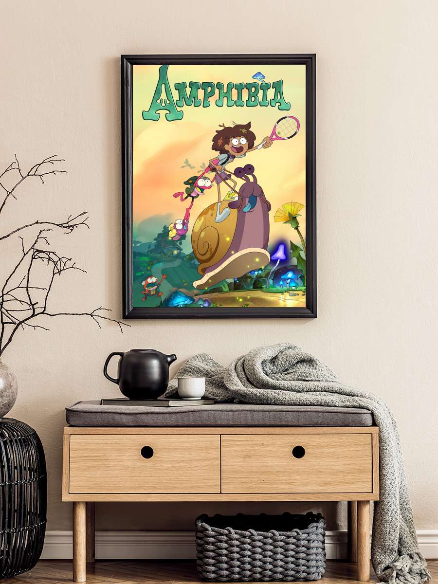 Amphibia Dizi Tablo Siyah Çerçeveli Dizi Poster Duvar Tablo