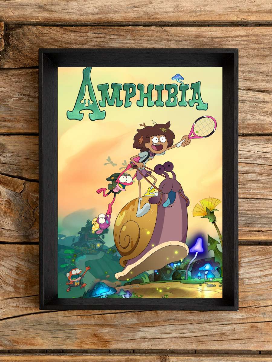 Amphibia Dizi Tablo Siyah Çerçeveli Dizi Poster Duvar Tablo