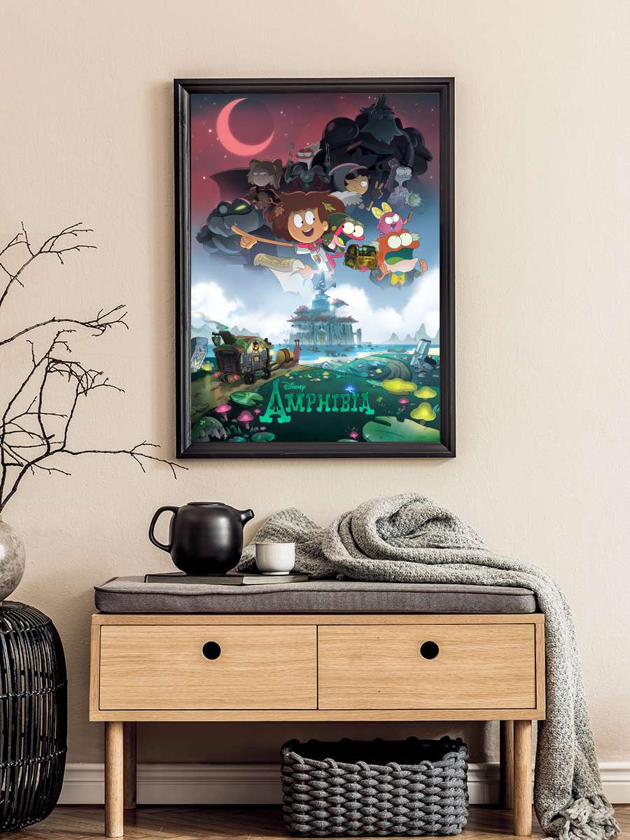 Amphibia Dizi Tablo Siyah Çerçeveli Dizi Poster Duvar Tablo