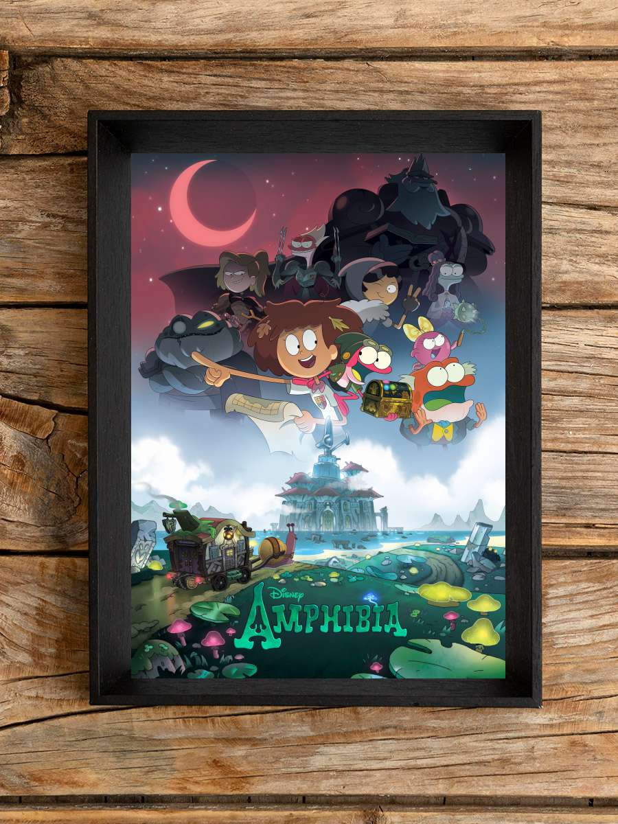 Amphibia Dizi Tablo Siyah Çerçeveli Dizi Poster Duvar Tablo