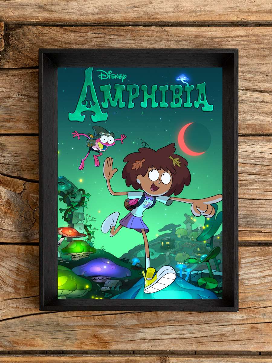 Amphibia Dizi Tablo Siyah Çerçeveli Dizi Poster Duvar Tablo