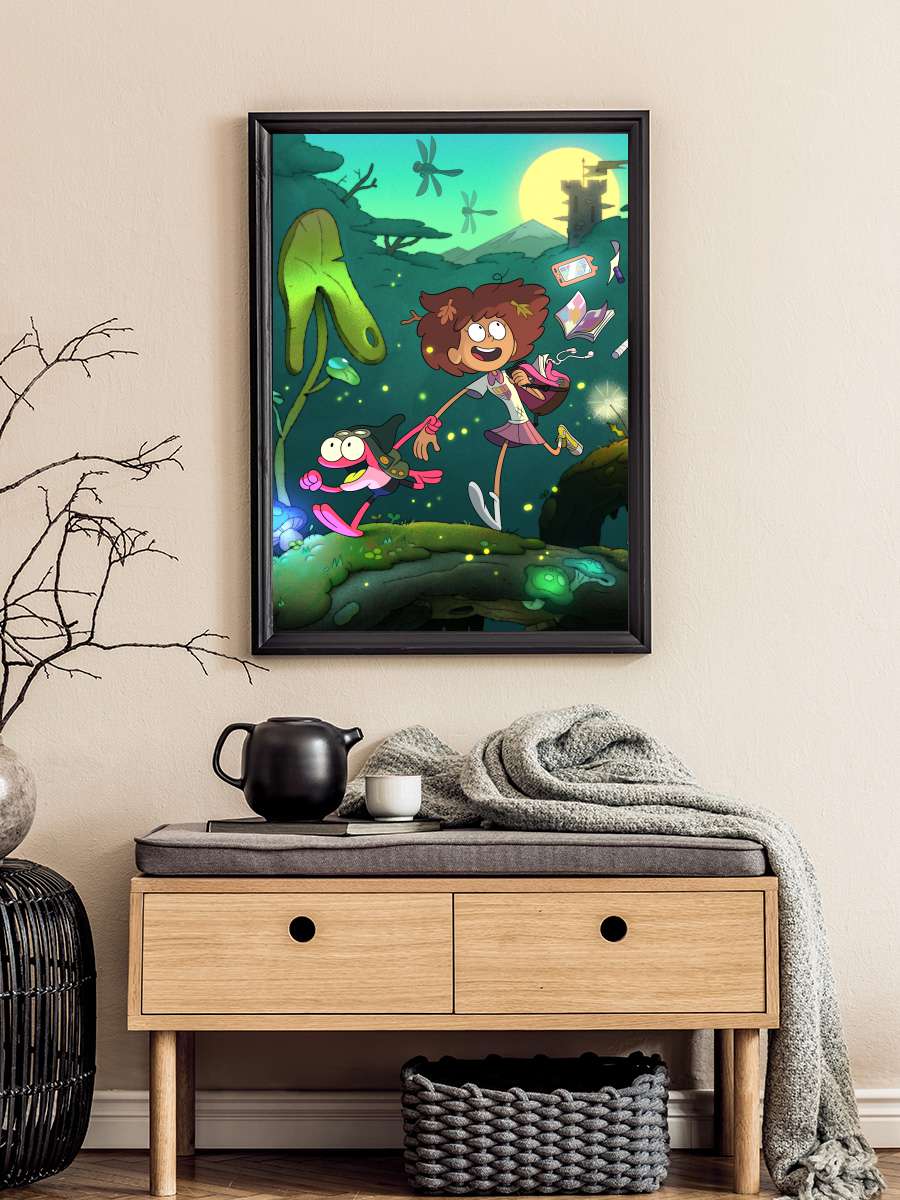 Amphibia Dizi Tablo Siyah Çerçeveli Dizi Poster Duvar Tablo