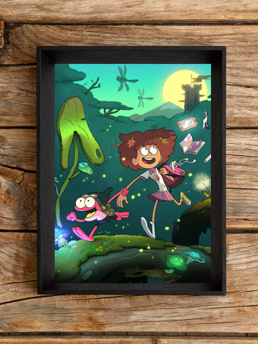 Amphibia Dizi Tablo Siyah Çerçeveli Dizi Poster Duvar Tablo