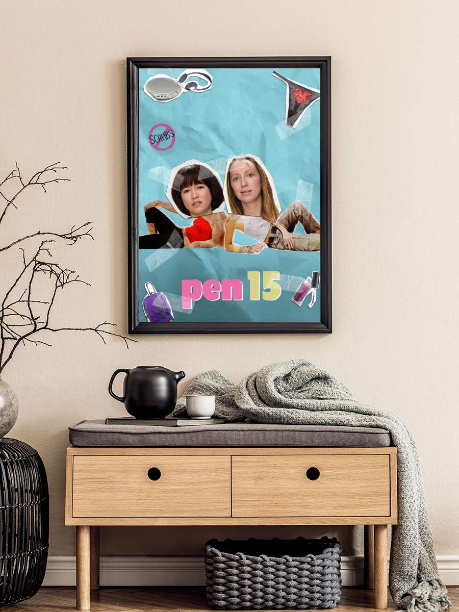 PEN15 Dizi Tablo Siyah Çerçeveli Dizi Poster Duvar Tablo