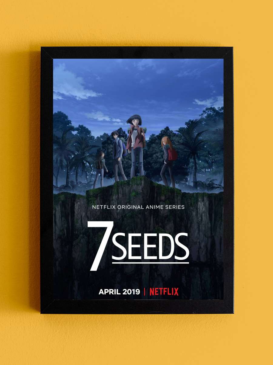 7SEEDS Dizi Tablo Siyah Çerçeveli Dizi Poster Duvar Tablo