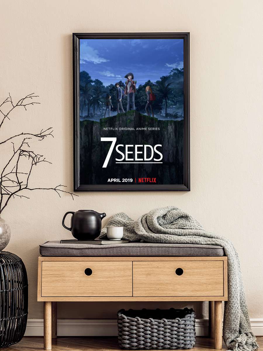 7SEEDS Dizi Tablo Siyah Çerçeveli Dizi Poster Duvar Tablo