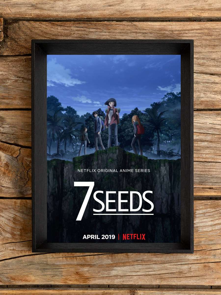 7SEEDS Dizi Tablo Siyah Çerçeveli Dizi Poster Duvar Tablo