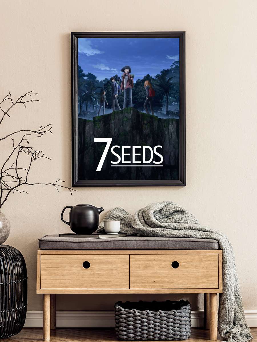 7SEEDS Dizi Tablo Siyah Çerçeveli Dizi Poster Duvar Tablo