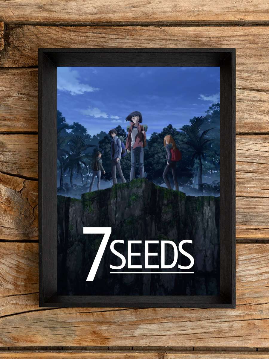 7SEEDS Dizi Tablo Siyah Çerçeveli Dizi Poster Duvar Tablo