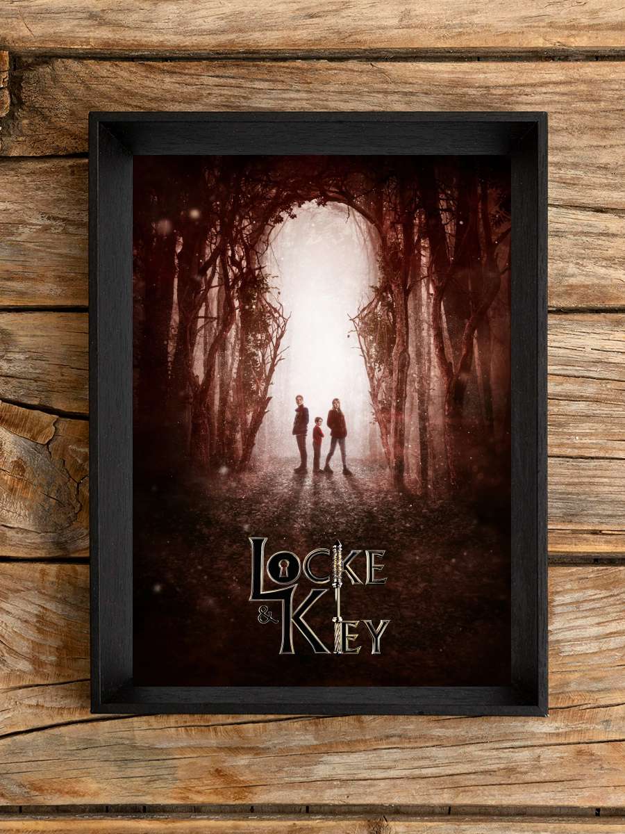 Locke & Key Dizi Tablo Siyah Çerçeveli Dizi Poster Duvar Tablo