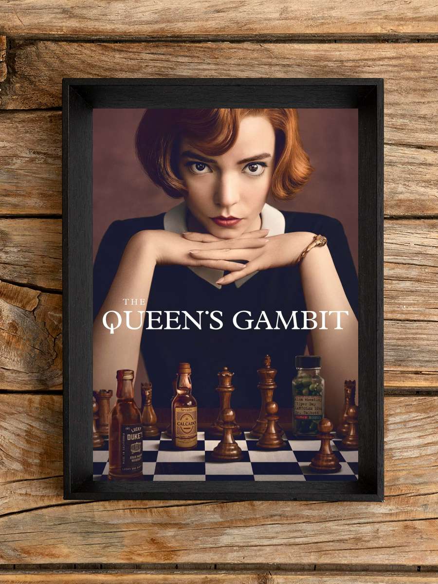 The Queen's Gambit Dizi Tablo Siyah Çerçeveli Dizi Poster Duvar Tablo