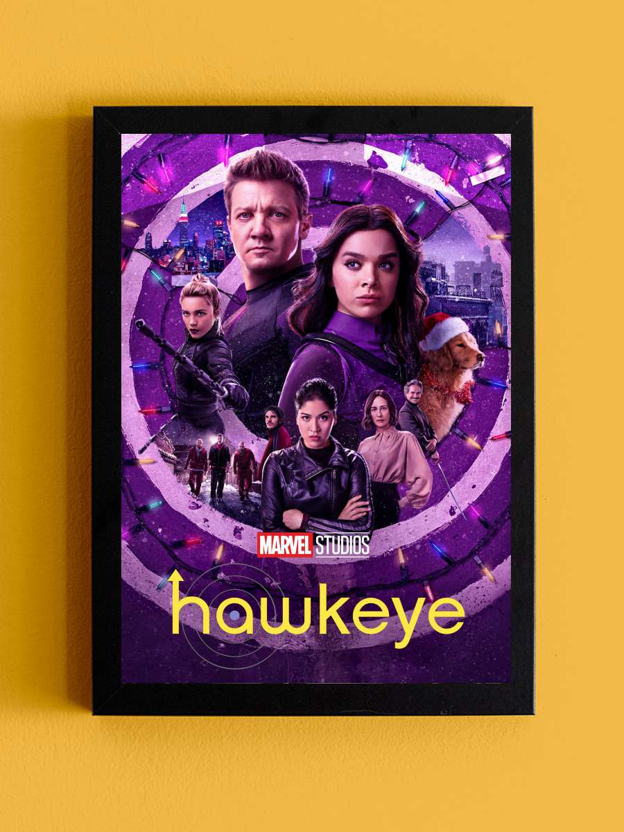 Hawkeye Dizi Tablo Siyah Çerçeveli Dizi Poster Duvar Tablo