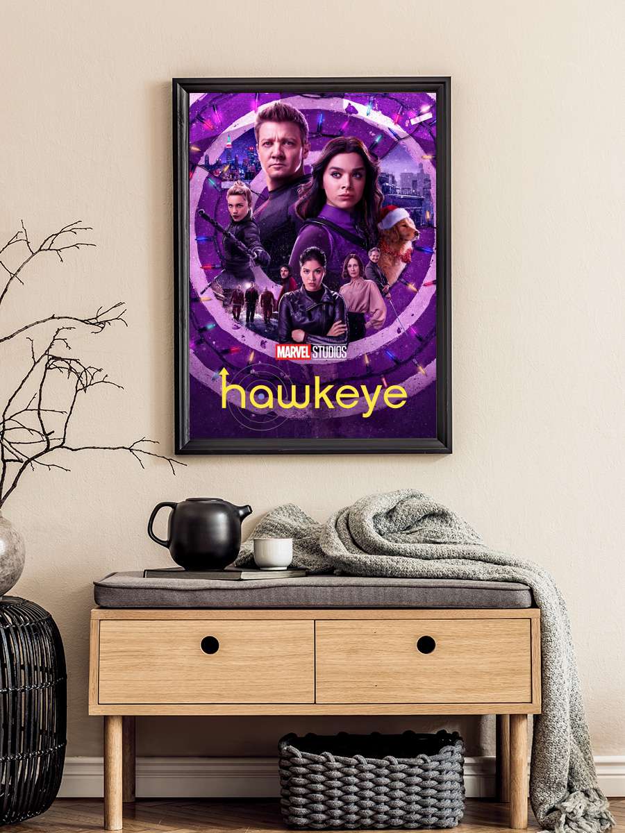 Hawkeye Dizi Tablo Siyah Çerçeveli Dizi Poster Duvar Tablo