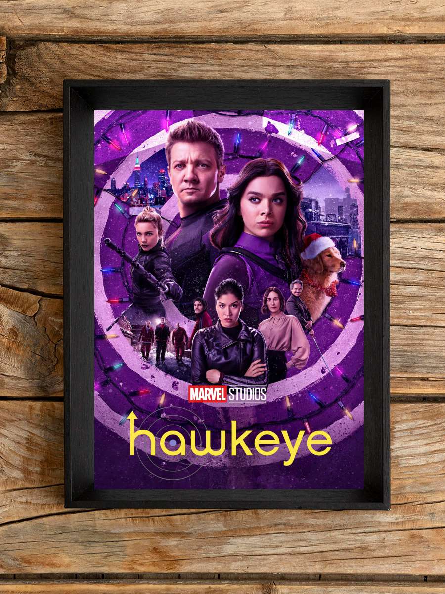 Hawkeye Dizi Tablo Siyah Çerçeveli Dizi Poster Duvar Tablo