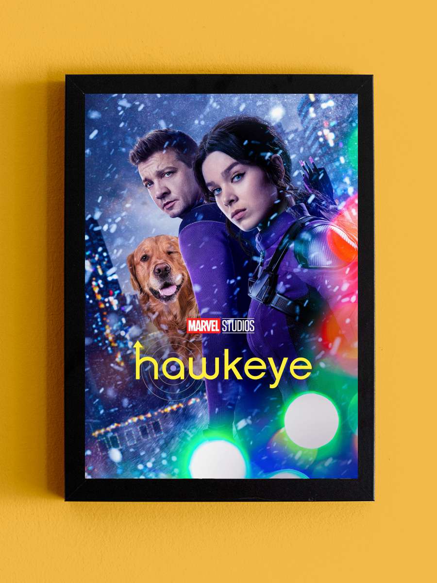 Hawkeye Dizi Tablo Siyah Çerçeveli Dizi Poster Duvar Tablo