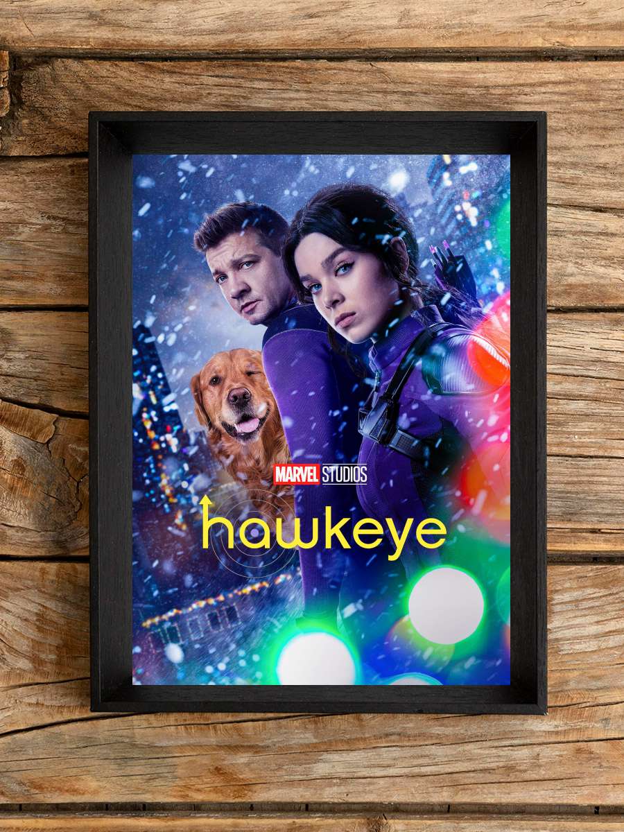 Hawkeye Dizi Tablo Siyah Çerçeveli Dizi Poster Duvar Tablo