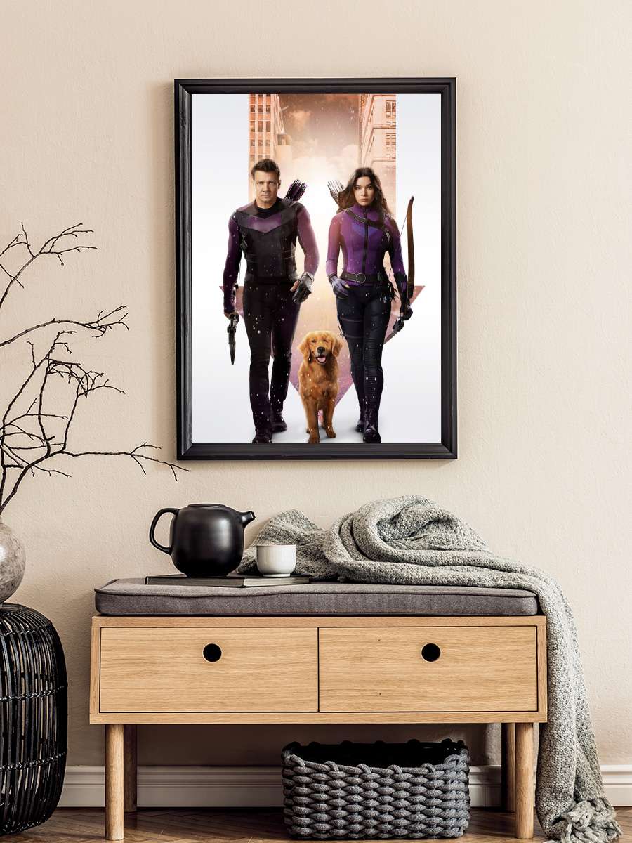 Hawkeye Dizi Tablo Siyah Çerçeveli Dizi Poster Duvar Tablo