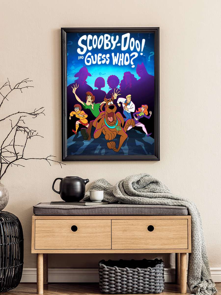 Scooby-Doo and Guess Who? Dizi Tablo Siyah Çerçeveli Dizi Poster Duvar Tablo