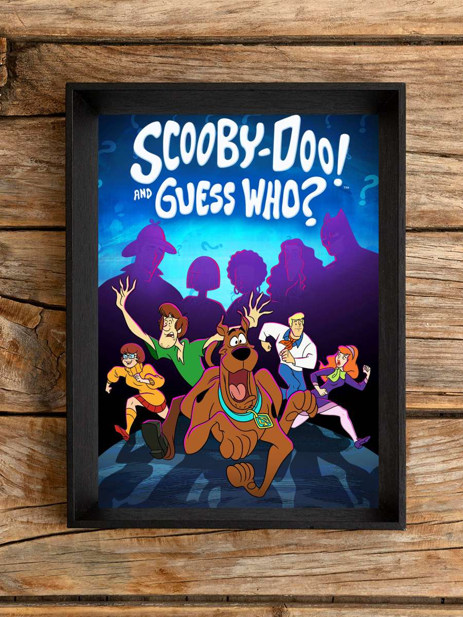 Scooby-Doo and Guess Who? Dizi Tablo Siyah Çerçeveli Dizi Poster Duvar Tablo