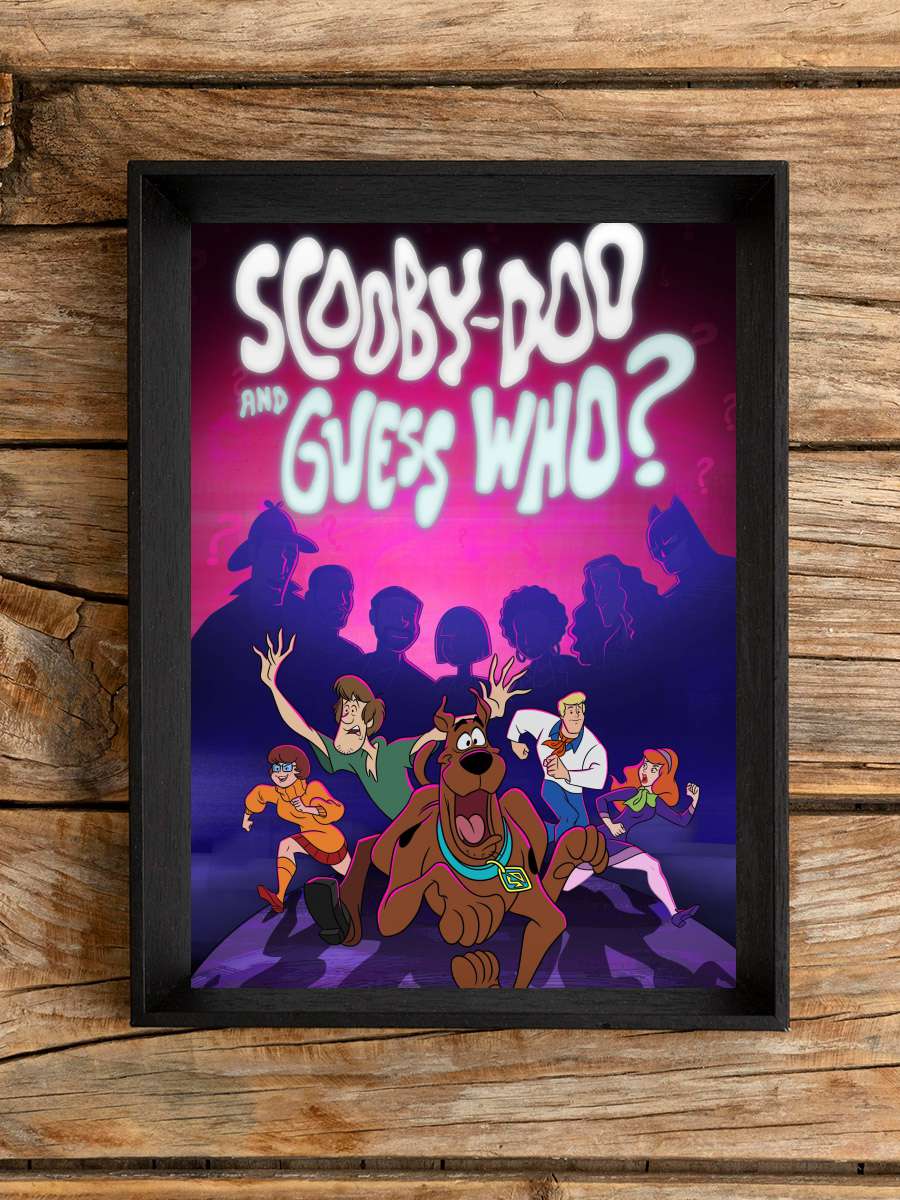 Scooby-Doo and Guess Who? Dizi Tablo Siyah Çerçeveli Dizi Poster Duvar Tablo