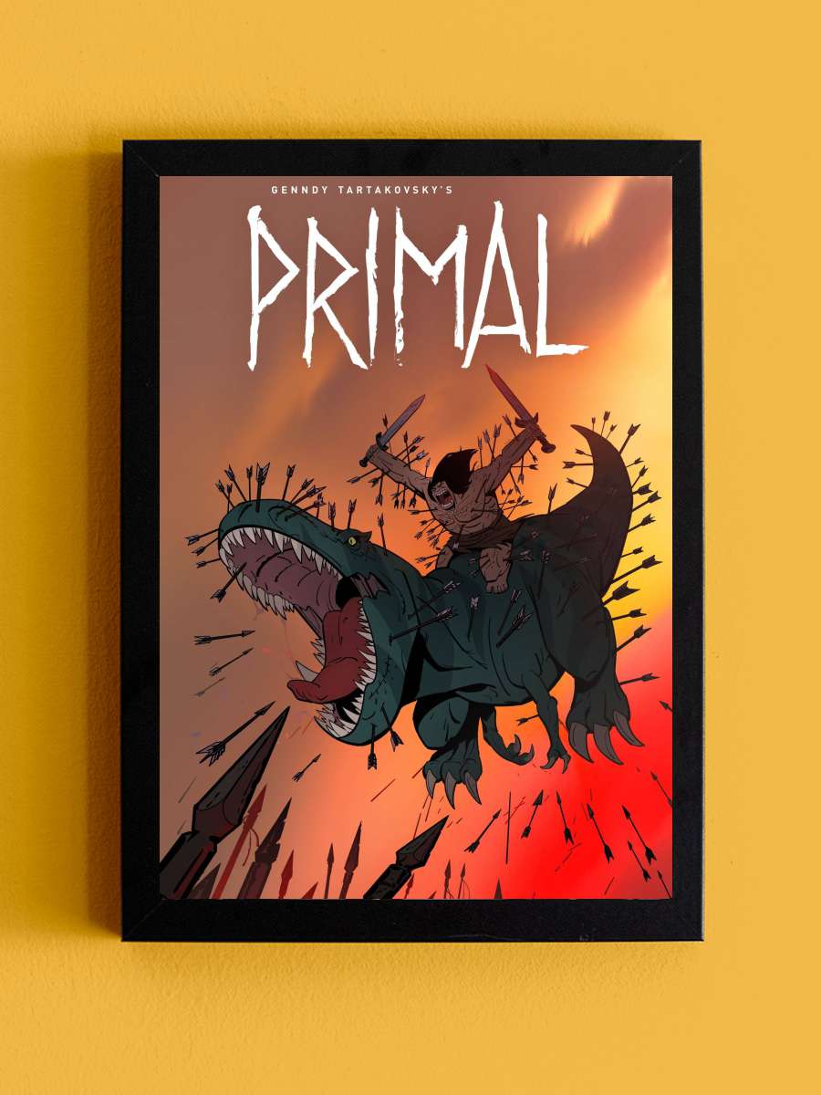 Primal Dizi Tablo Siyah Çerçeveli Dizi Poster Duvar Tablo