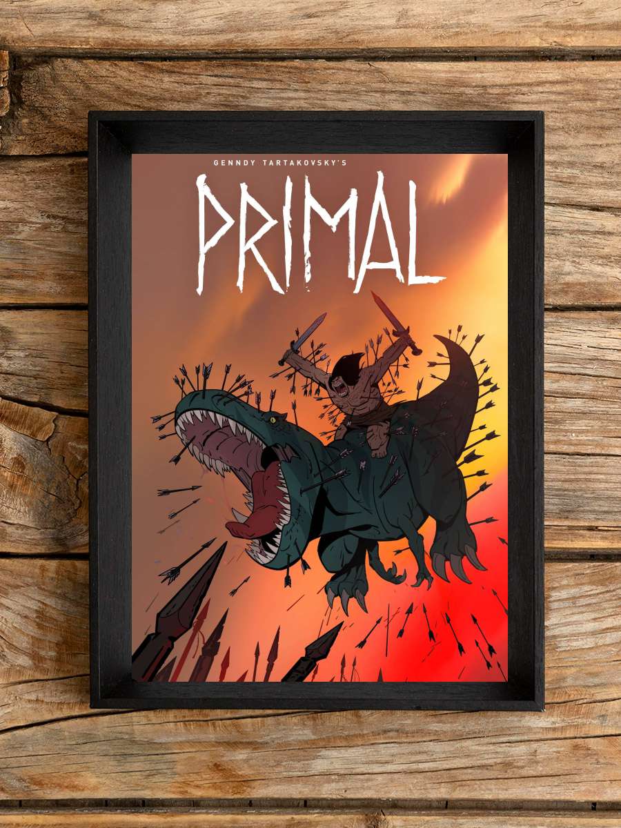 Primal Dizi Tablo Siyah Çerçeveli Dizi Poster Duvar Tablo