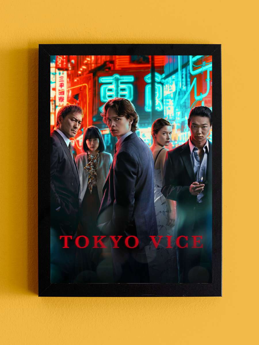 Tokyo Vice Dizi Tablo Siyah Çerçeveli Dizi Poster Duvar Tablo