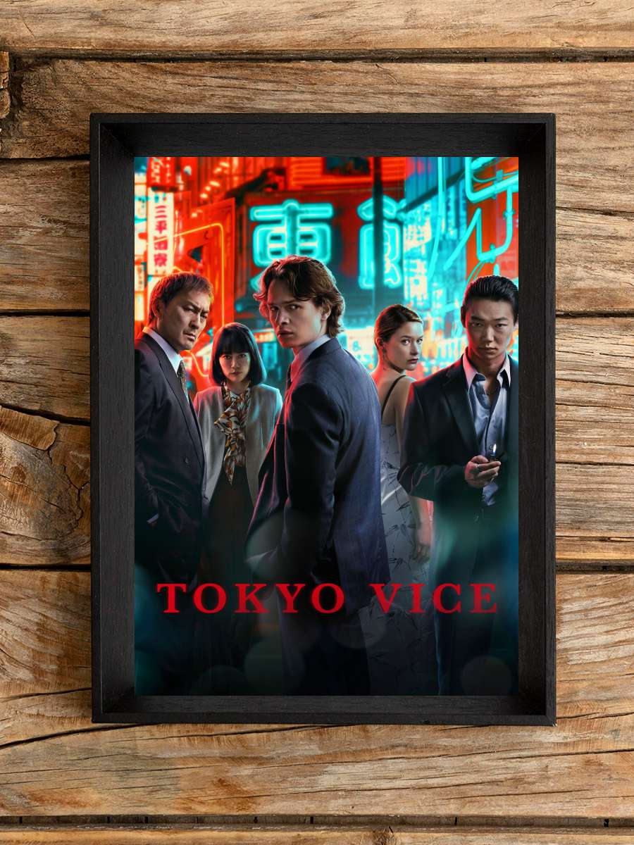 Tokyo Vice Dizi Tablo Siyah Çerçeveli Dizi Poster Duvar Tablo