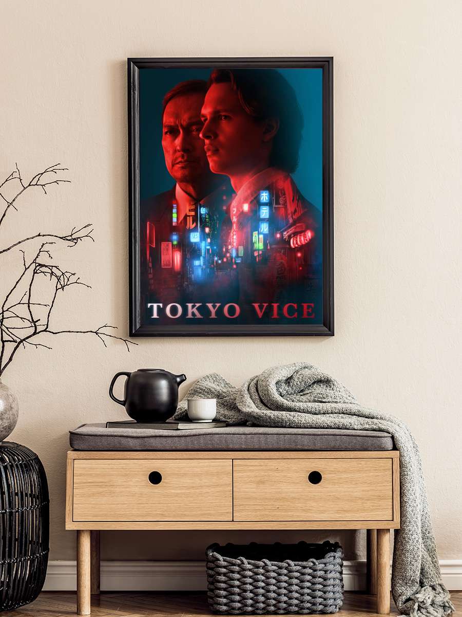 Tokyo Vice Dizi Tablo Siyah Çerçeveli Dizi Poster Duvar Tablo