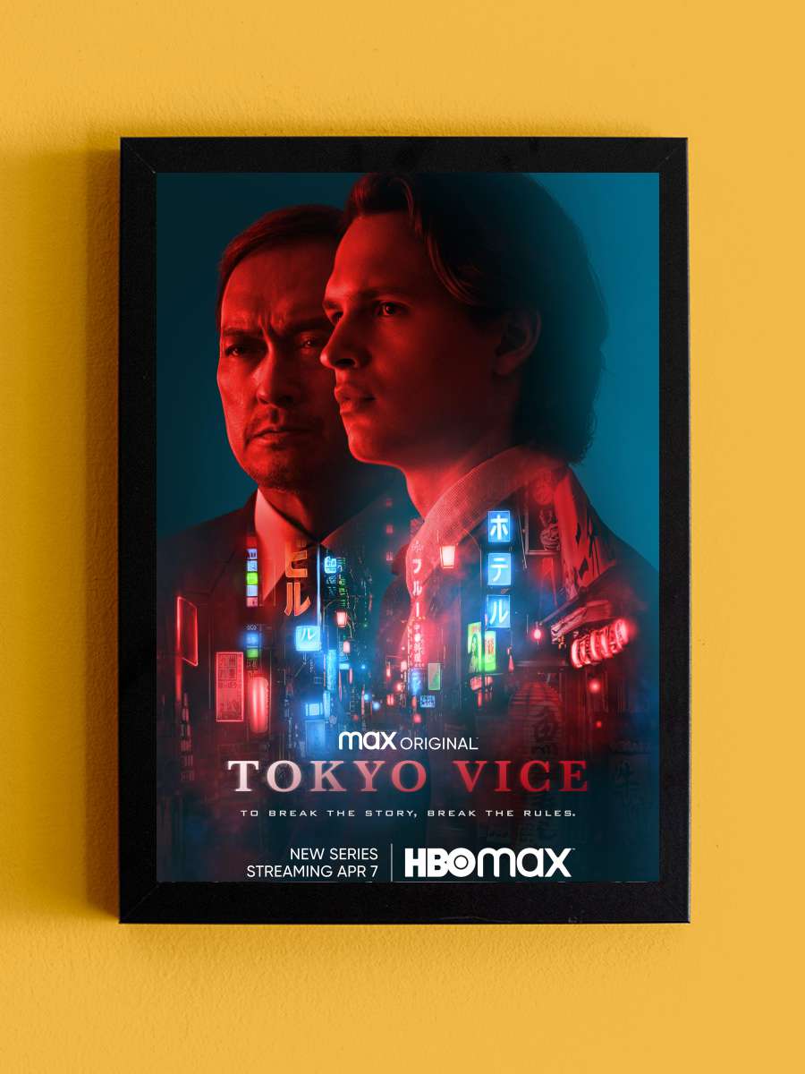 Tokyo Vice Dizi Tablo Siyah Çerçeveli Dizi Poster Duvar Tablo