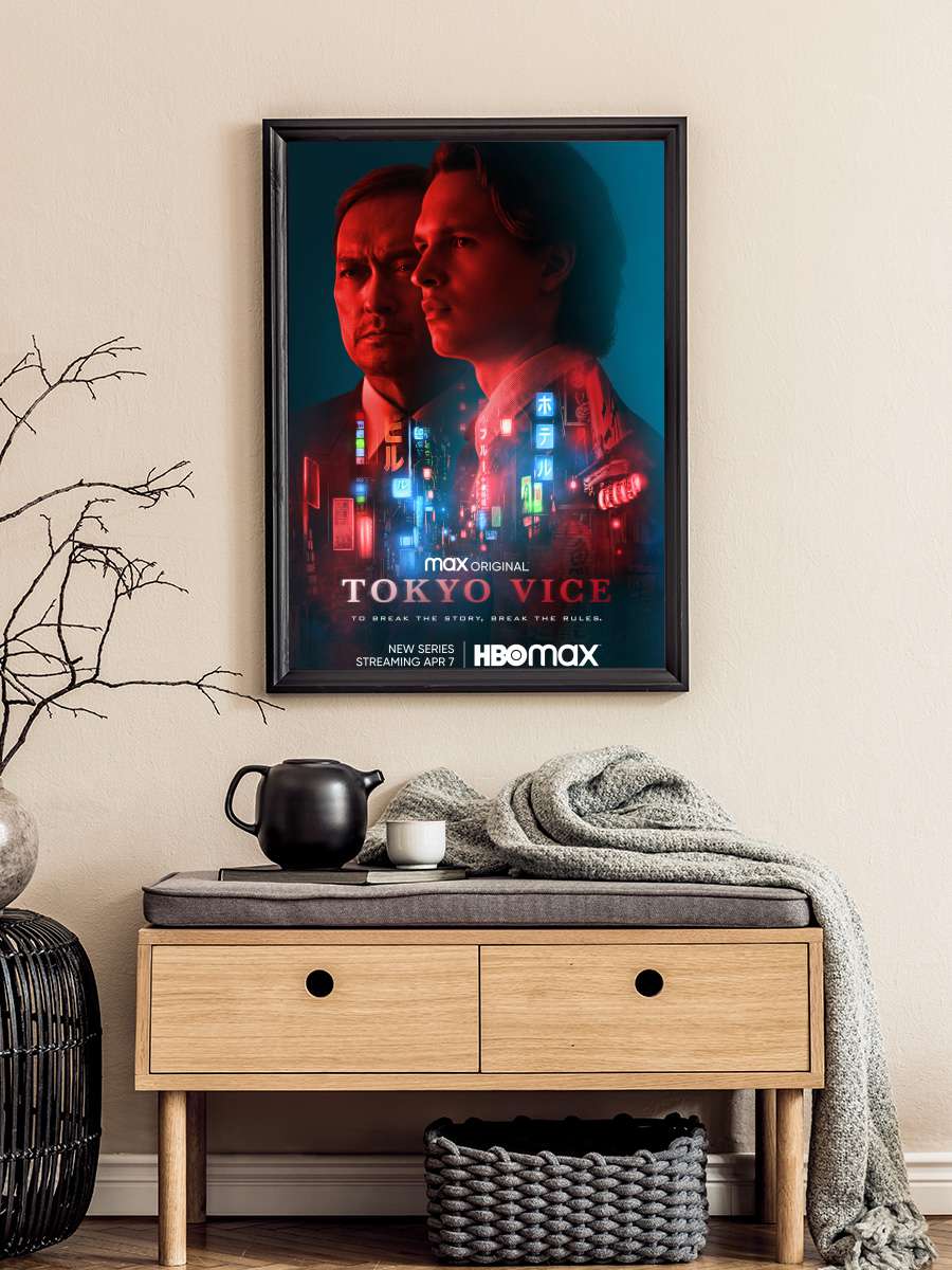 Tokyo Vice Dizi Tablo Siyah Çerçeveli Dizi Poster Duvar Tablo