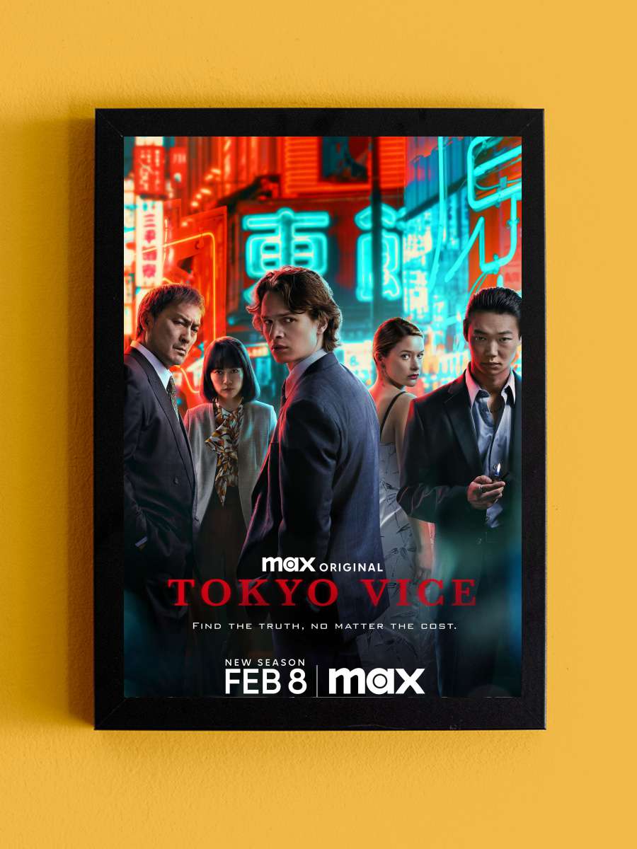 Tokyo Vice Dizi Tablo Siyah Çerçeveli Dizi Poster Duvar Tablo