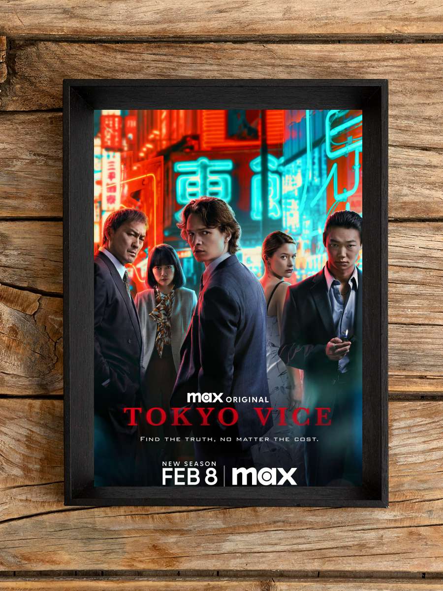 Tokyo Vice Dizi Tablo Siyah Çerçeveli Dizi Poster Duvar Tablo