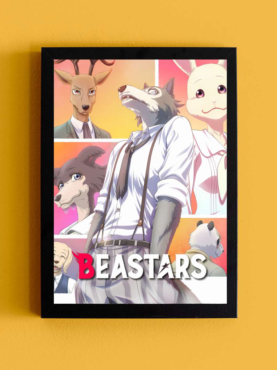 BEASTARS ビースターズ Dizi Tablo Siyah Çerçeveli Dizi Poster Duvar Tablo