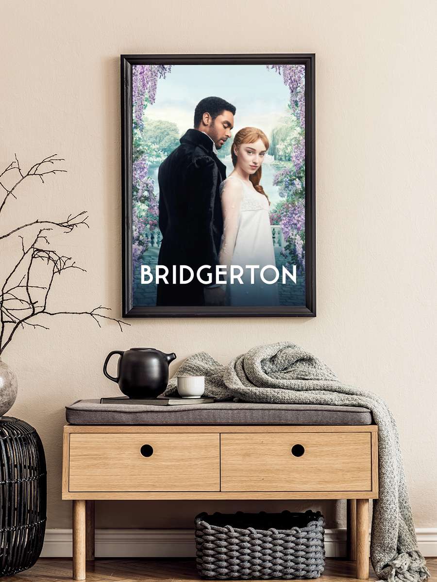 Bridgerton Dizi Tablo Siyah Çerçeveli Dizi Poster Duvar Tablo