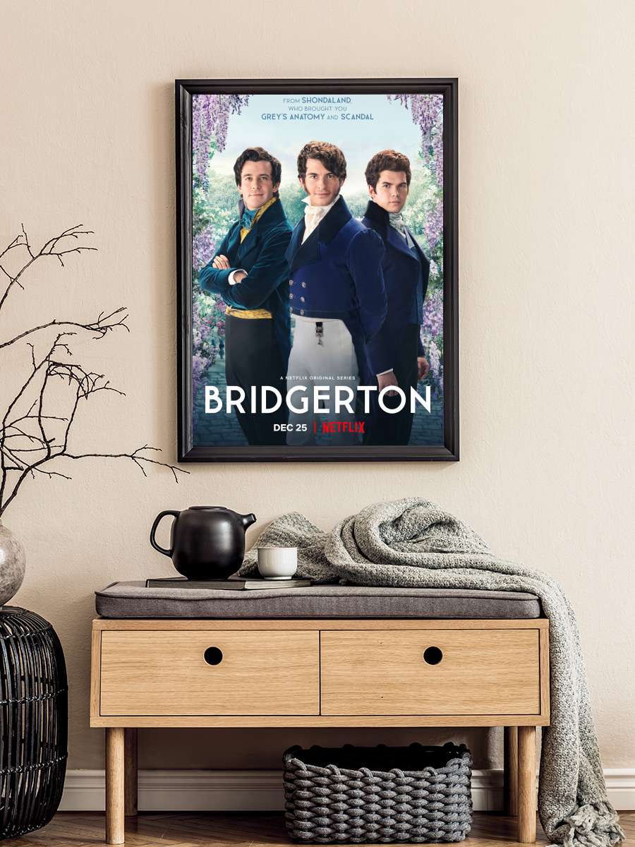 Bridgerton Dizi Tablo Siyah Çerçeveli Dizi Poster Duvar Tablo