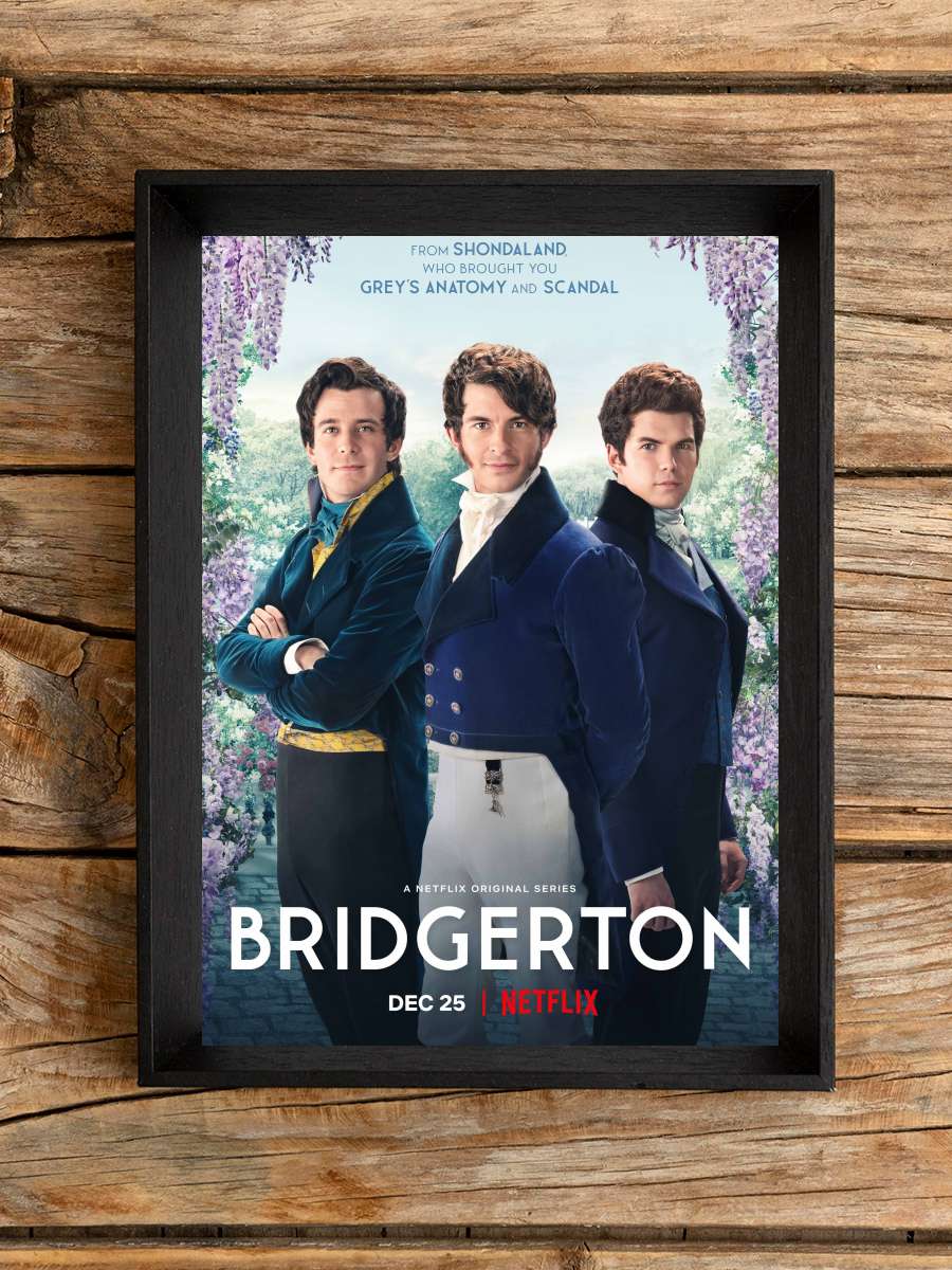 Bridgerton Dizi Tablo Siyah Çerçeveli Dizi Poster Duvar Tablo