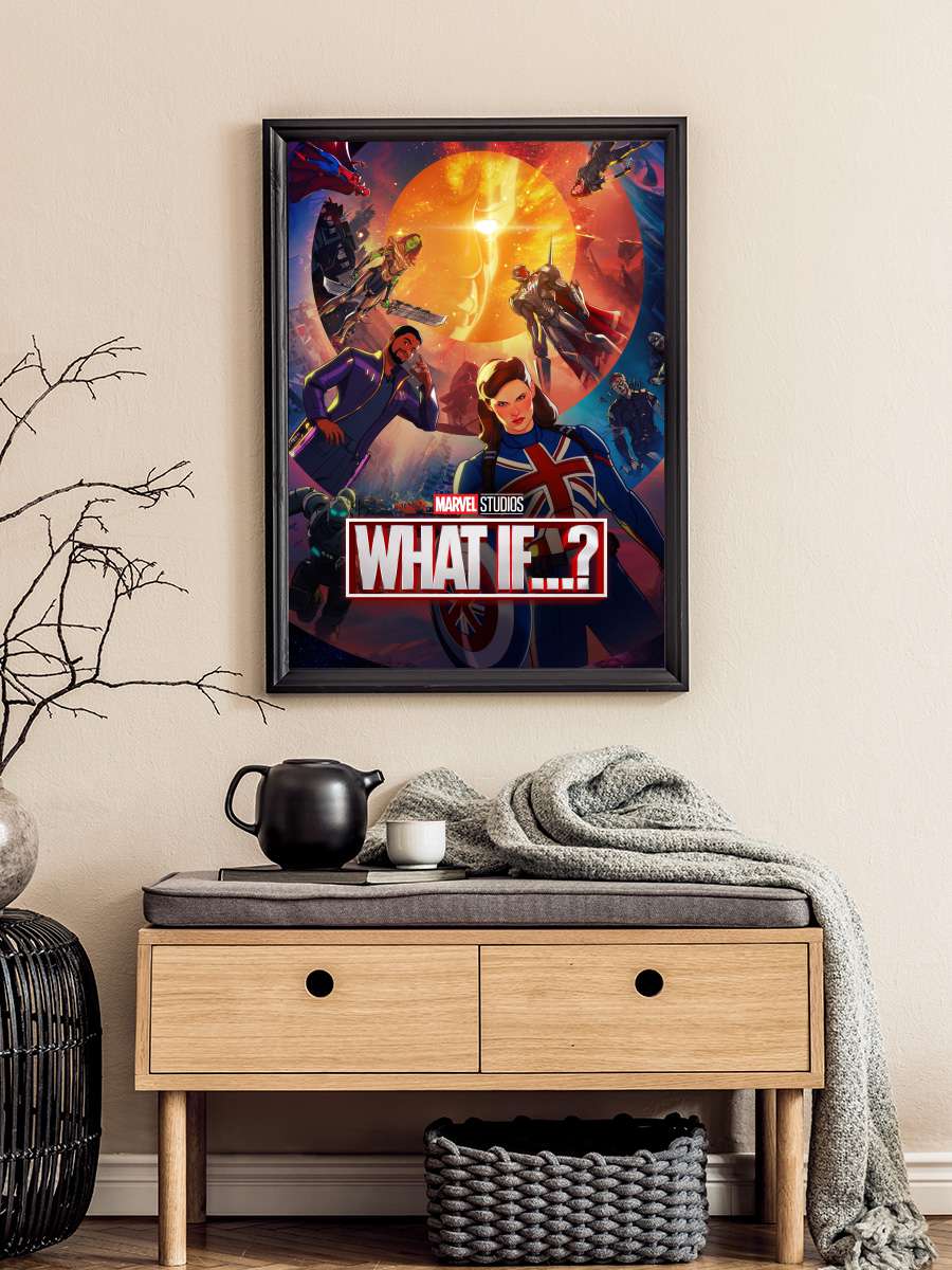 What If...? Dizi Tablo Siyah Çerçeveli Dizi Poster Duvar Tablo