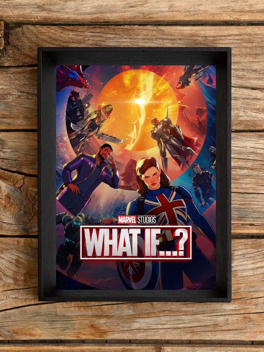 What If...? Dizi Tablo Siyah Çerçeveli Dizi Poster Duvar Tablo