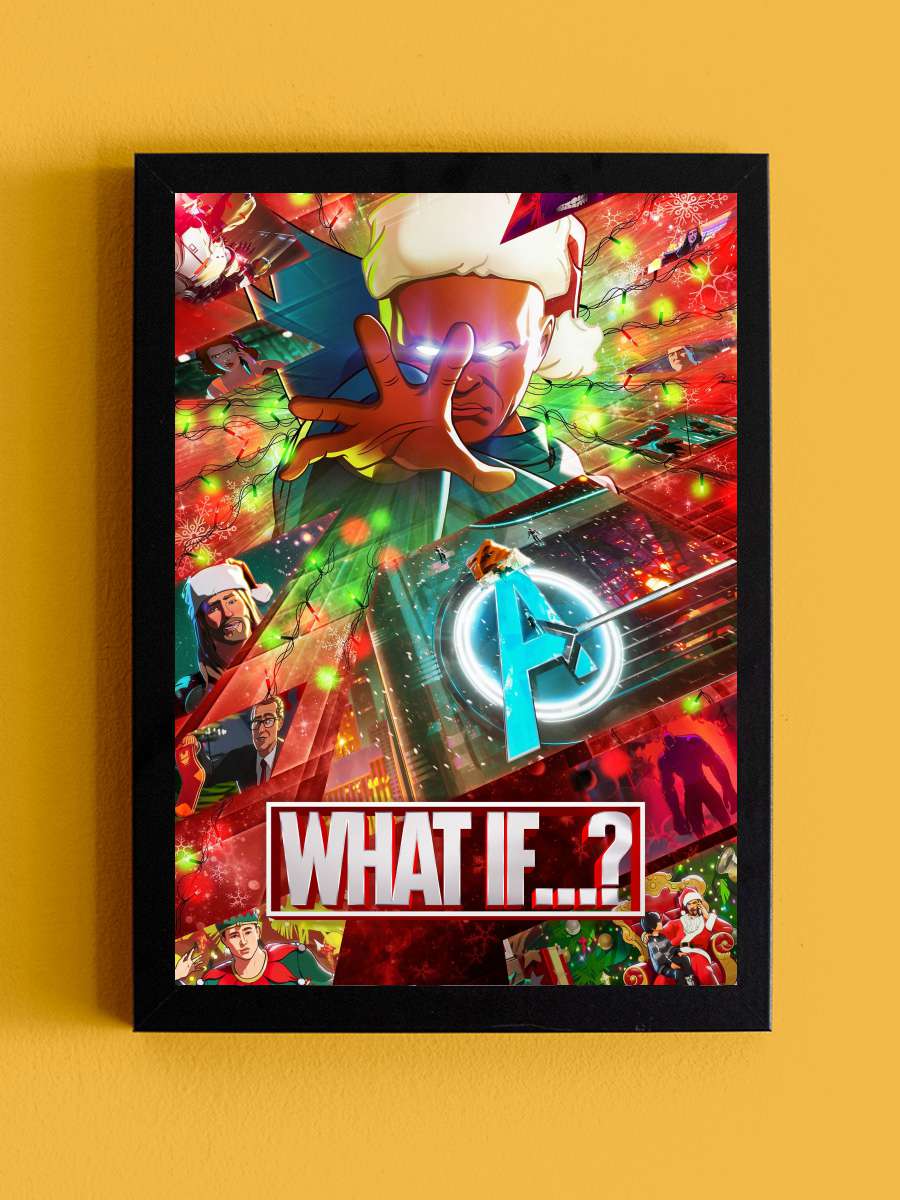 What If...? Dizi Tablo Siyah Çerçeveli Dizi Poster Duvar Tablo