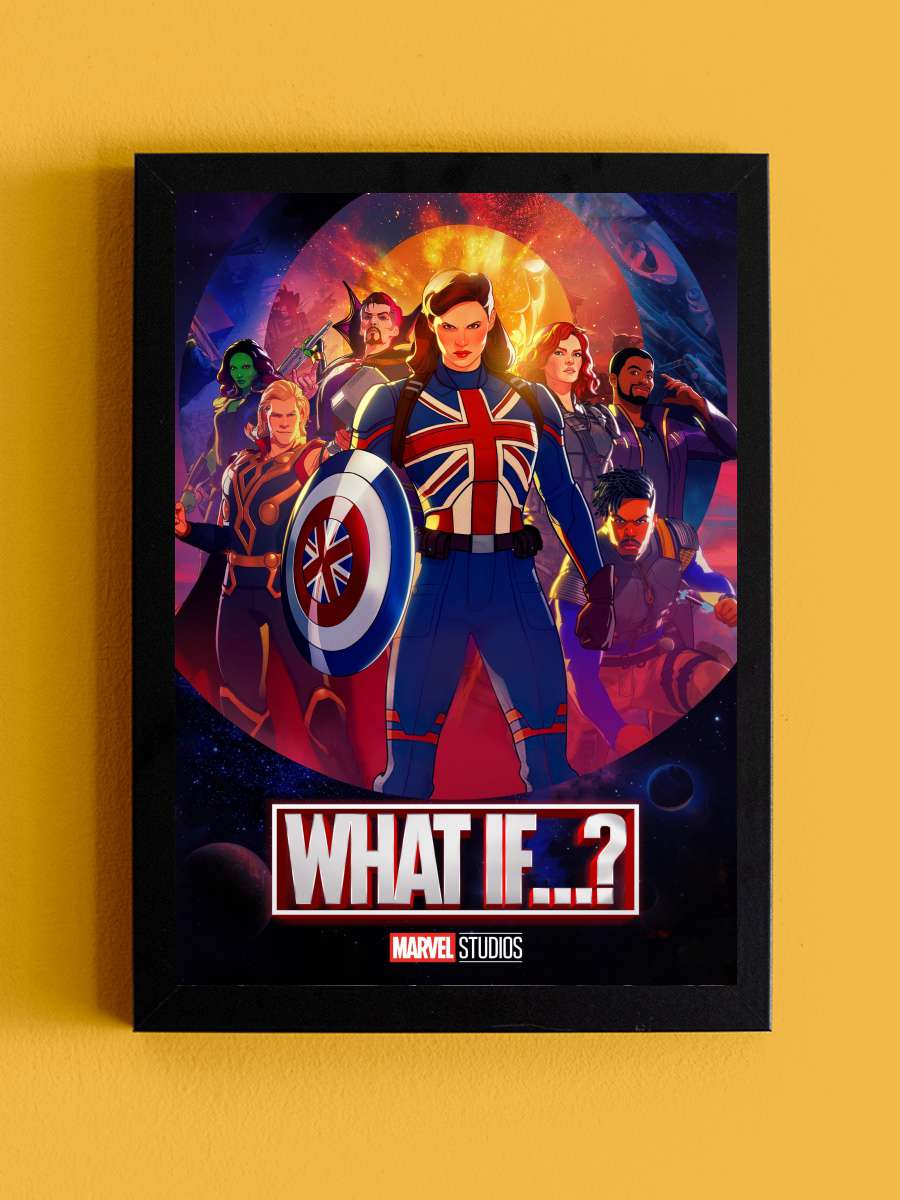 What If...? Dizi Tablo Siyah Çerçeveli Dizi Poster Duvar Tablo