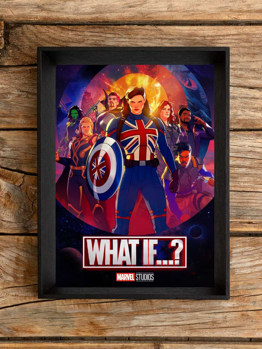 What If...? Dizi Tablo Siyah Çerçeveli Dizi Poster Duvar Tablo