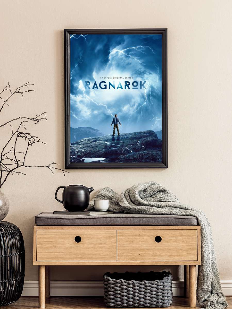 Ragnarok Dizi Tablo Siyah Çerçeveli Dizi Poster Duvar Tablo