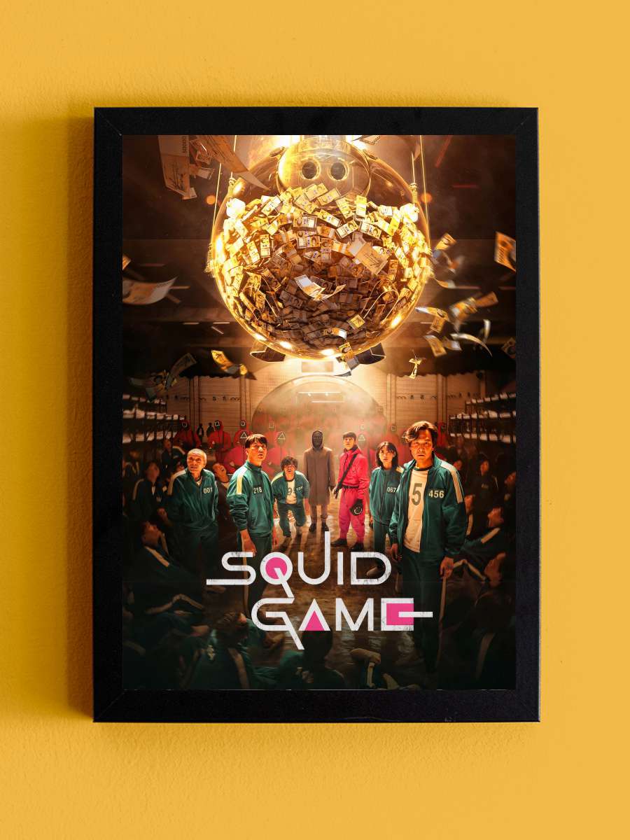 Squid Game - 오징어 게임 Dizi Tablo Siyah Çerçeveli Dizi Poster Duvar Tablo