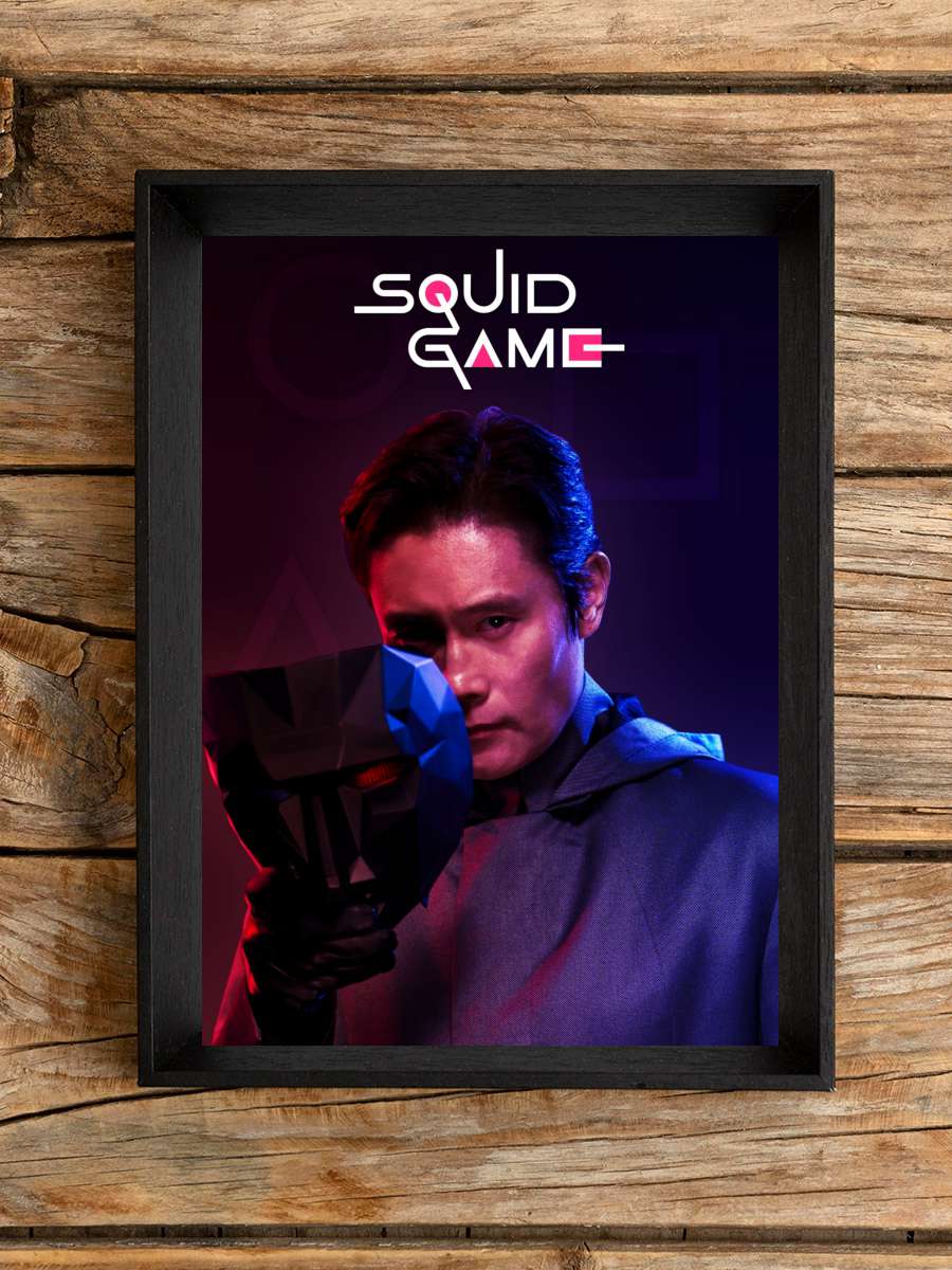 Squid Game - 오징어 게임 Dizi Tablo Siyah Çerçeveli Dizi Poster Duvar Tablo