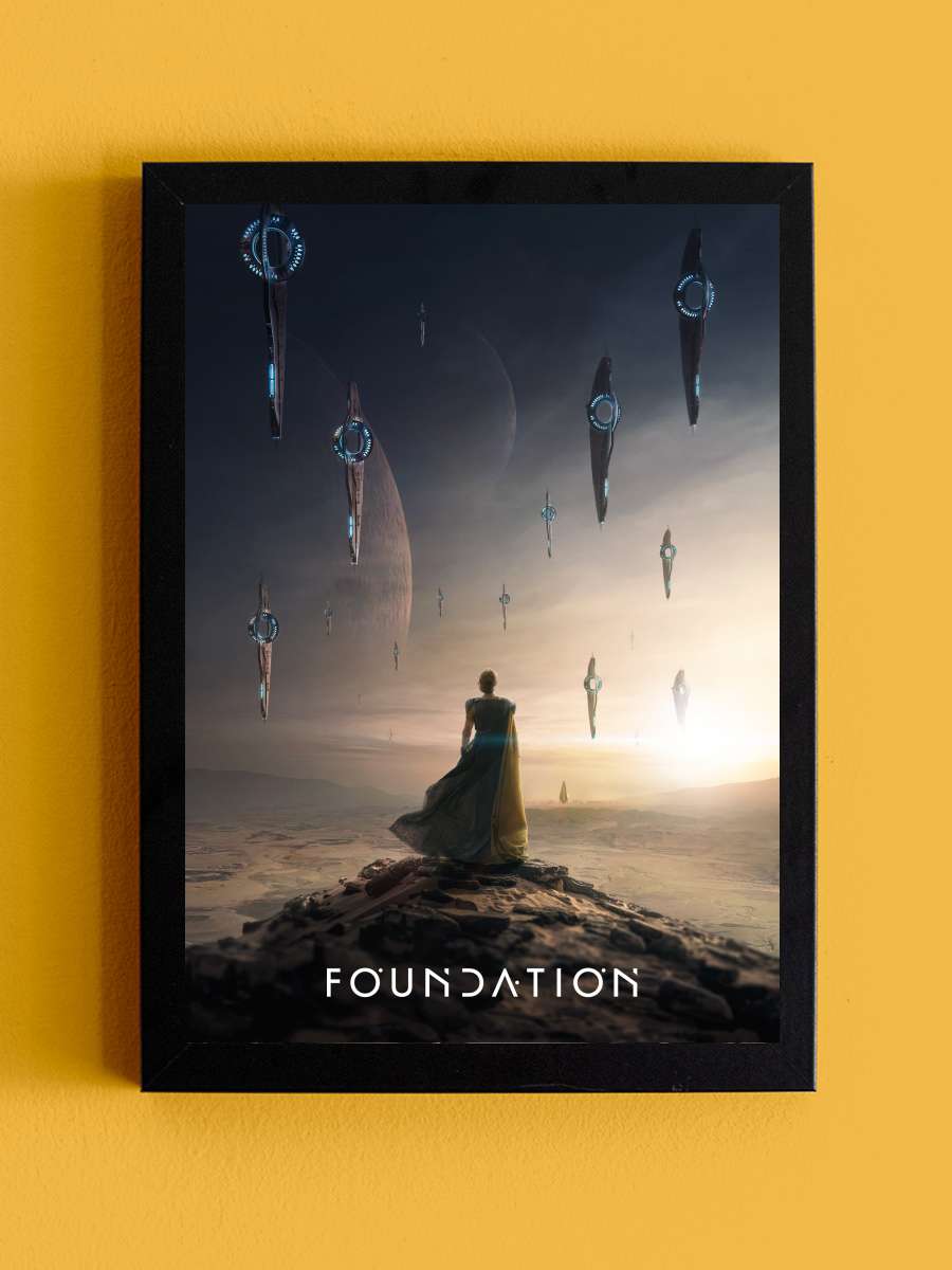 Foundation Dizi Tablo Siyah Çerçeveli Dizi Poster Duvar Tablo