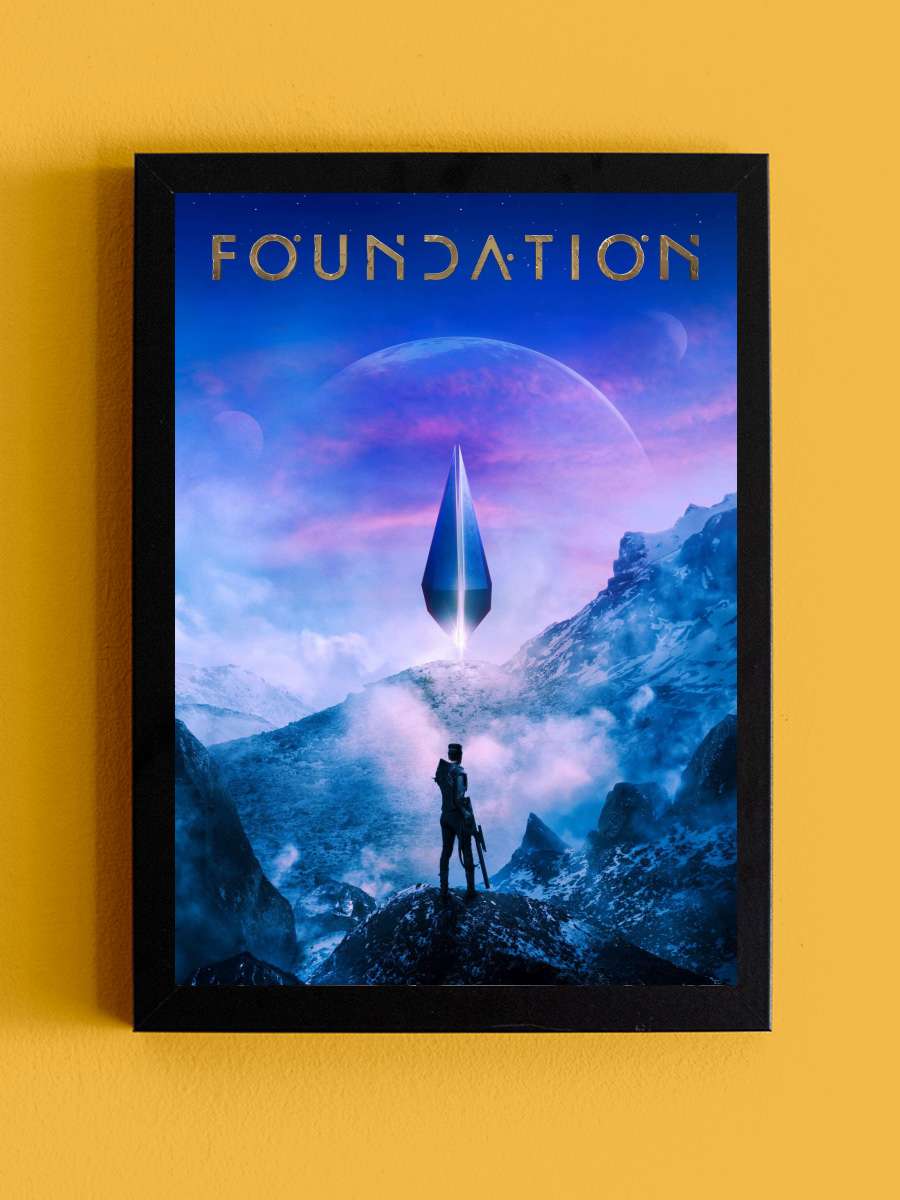 Foundation Dizi Tablo Siyah Çerçeveli Dizi Poster Duvar Tablo