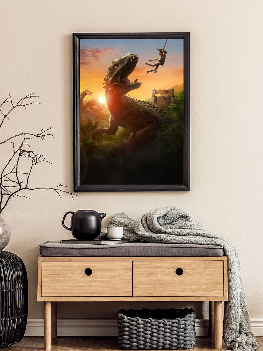 Jurassic World Kretase Kampı - Jurassic World Camp Cretaceous Dizi Tablo Siyah Çerçeveli Dizi Poster Duvar Tablo